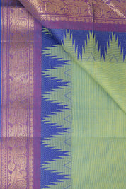 Two Tone Green Kanchi Cotton Saree - SRTTGKCS1068