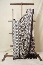 Cream Modal Silk Saree - SRCMSS637