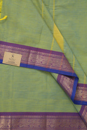 Two Tone Green Kanchi Cotton Saree - SRTTGKCS1068