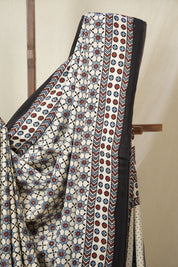 Cream Modal Silk Saree - SRCMSS637