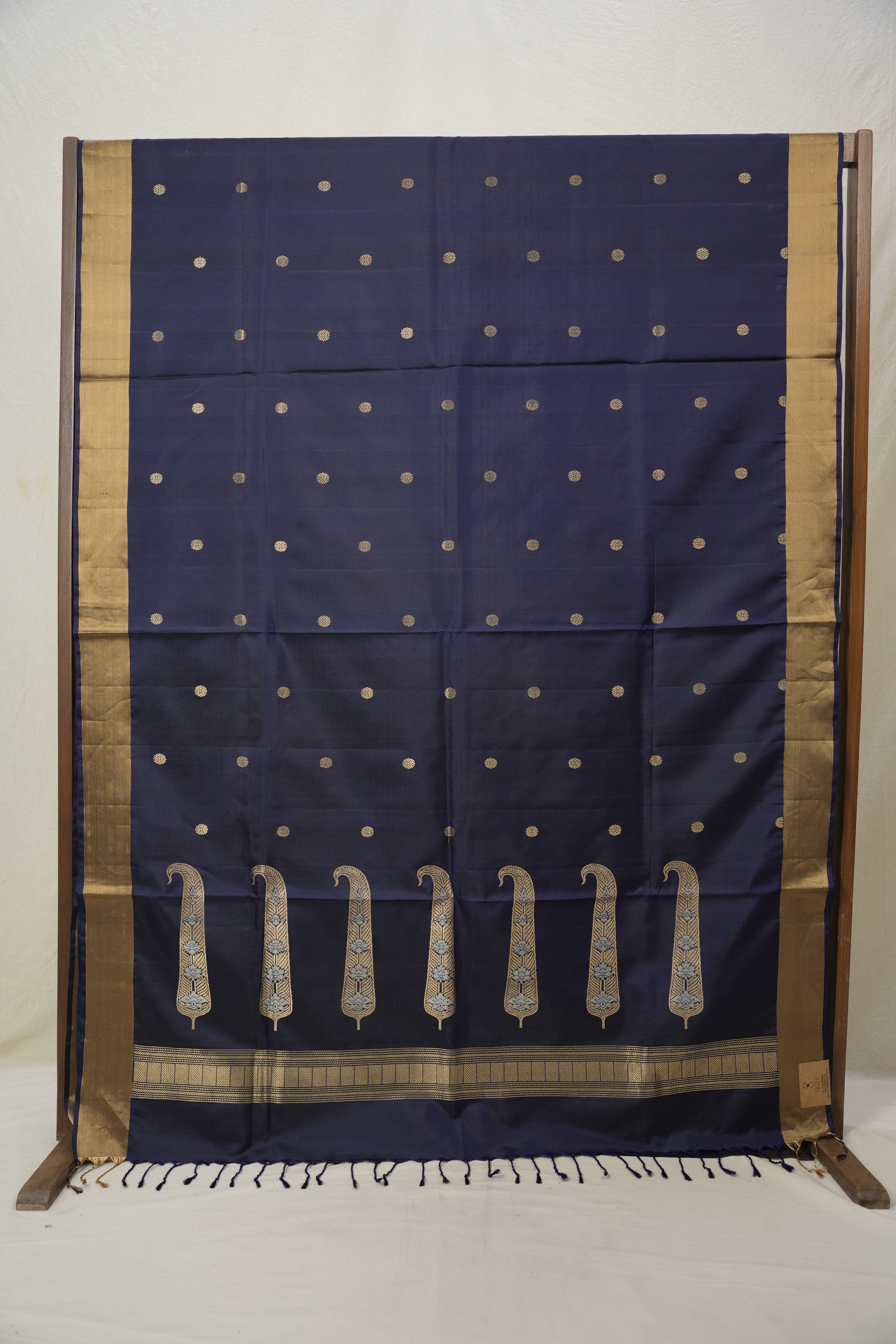 Navy Blue Soft Silk Saree - SRNBSSS398