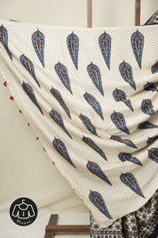 Cream Modal Silk Saree - SRCMSS637