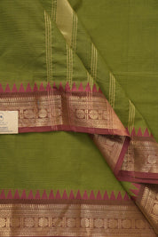 Moss Green Kanchi Cotton Saree - SRMGKCS1063