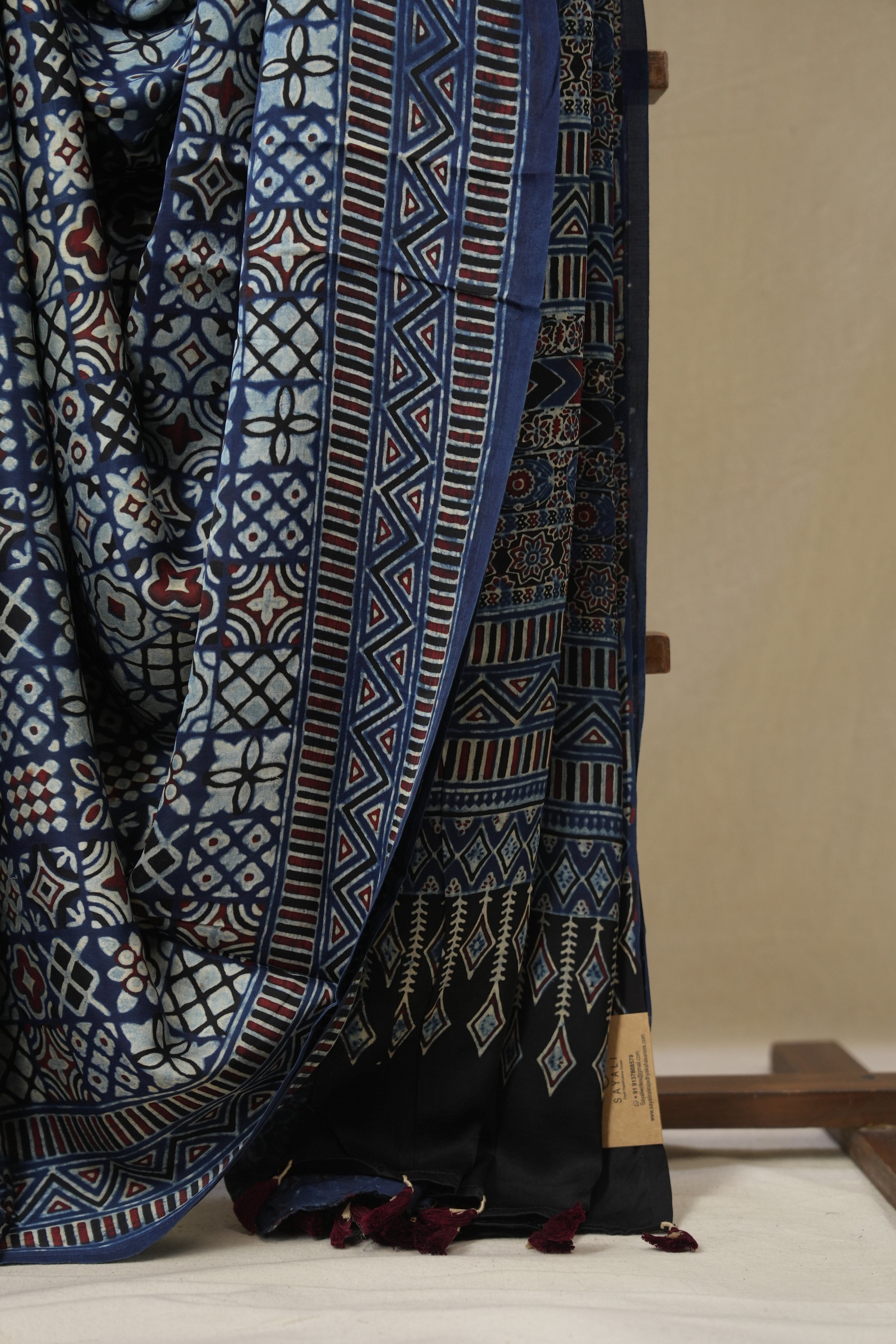 Blue Modal Silk Saree - SRBMSS638