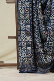 Blue Modal Silk Saree - SRBMSS638