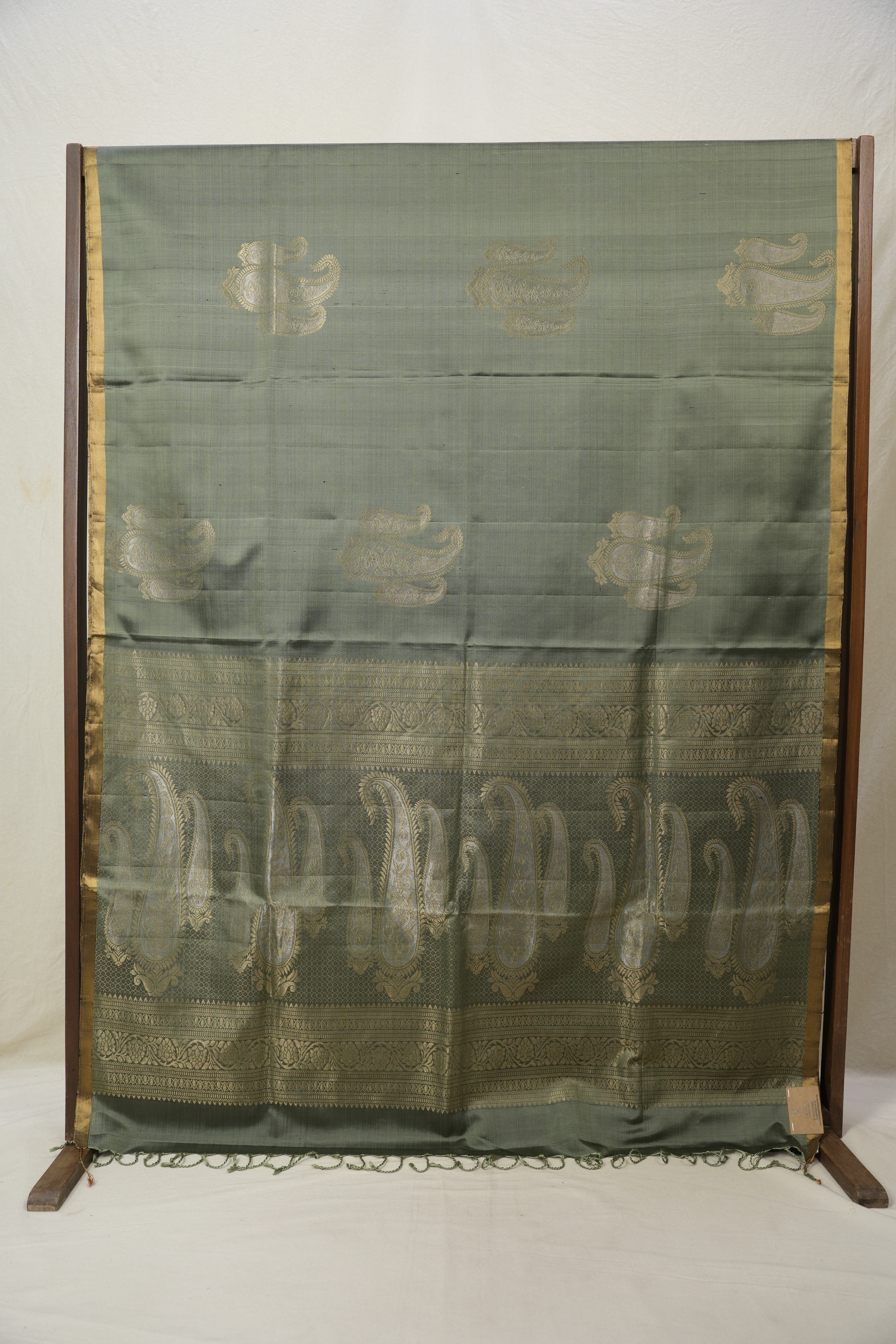 Sage Green Soft Silk Saree - SRSGSSS379