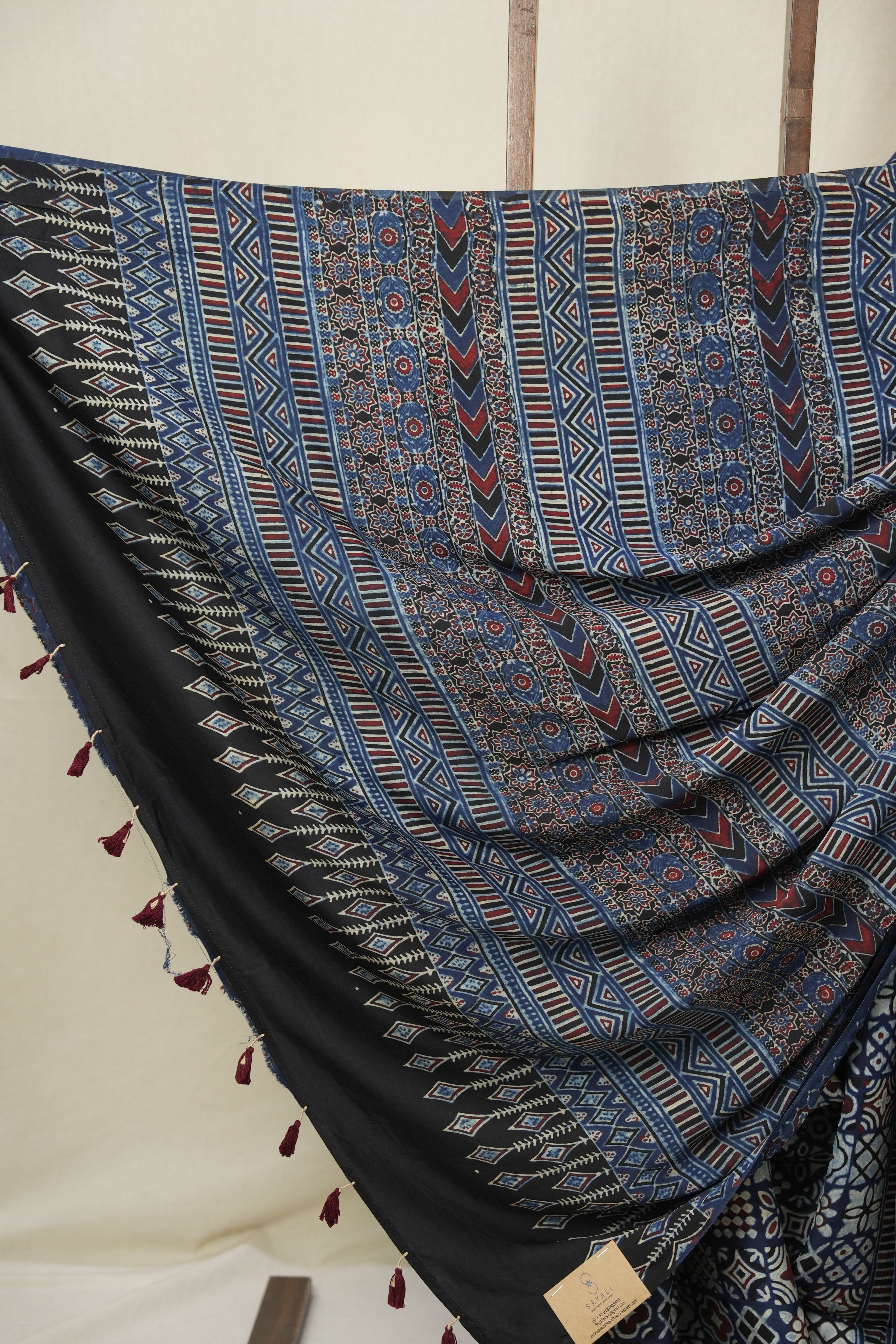 Blue Modal Silk Saree - SRBMSS638