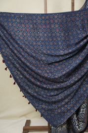 Blue Modal Silk Saree - SRBMSS638