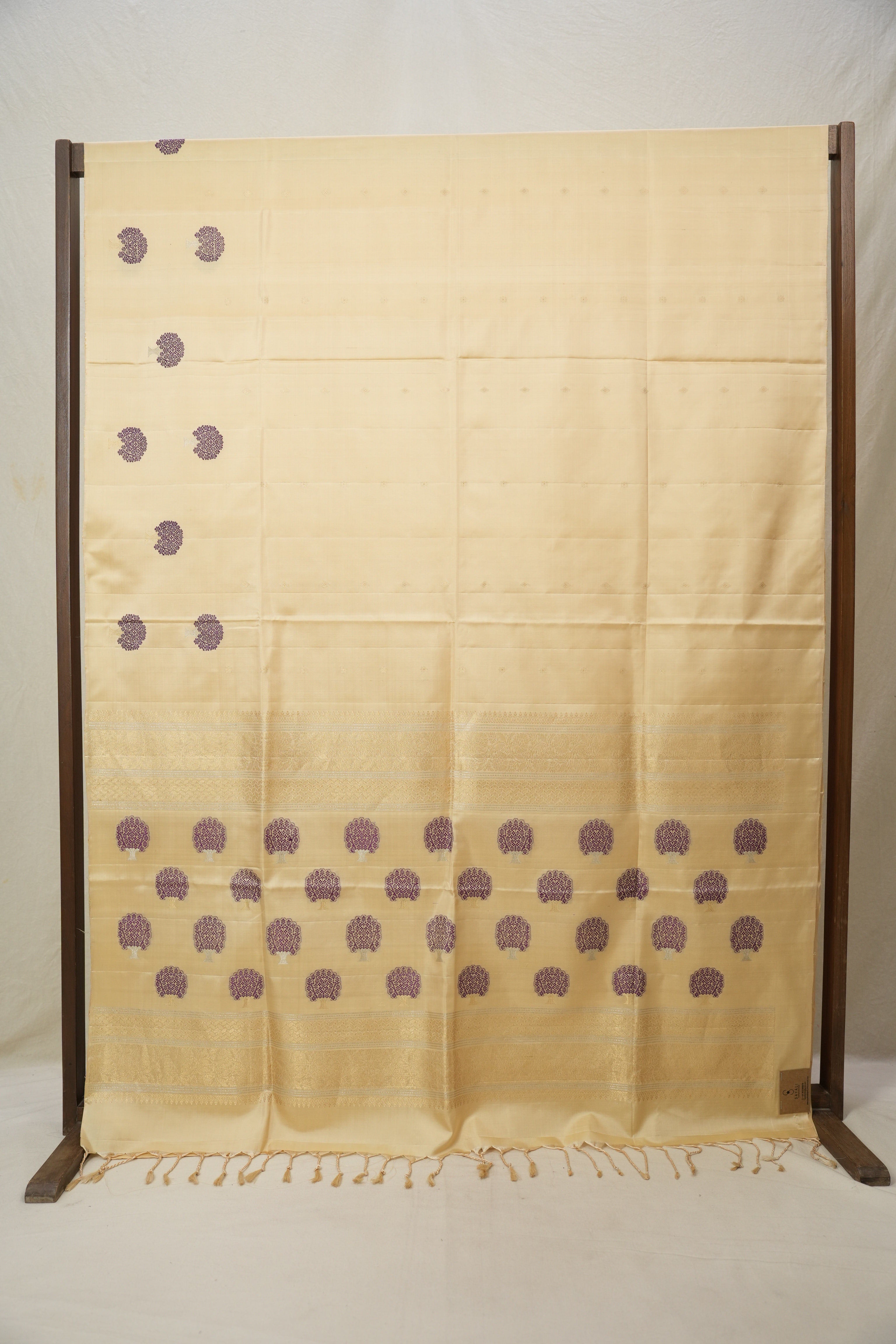Beige Soft Silk Saree - SRBSSS385