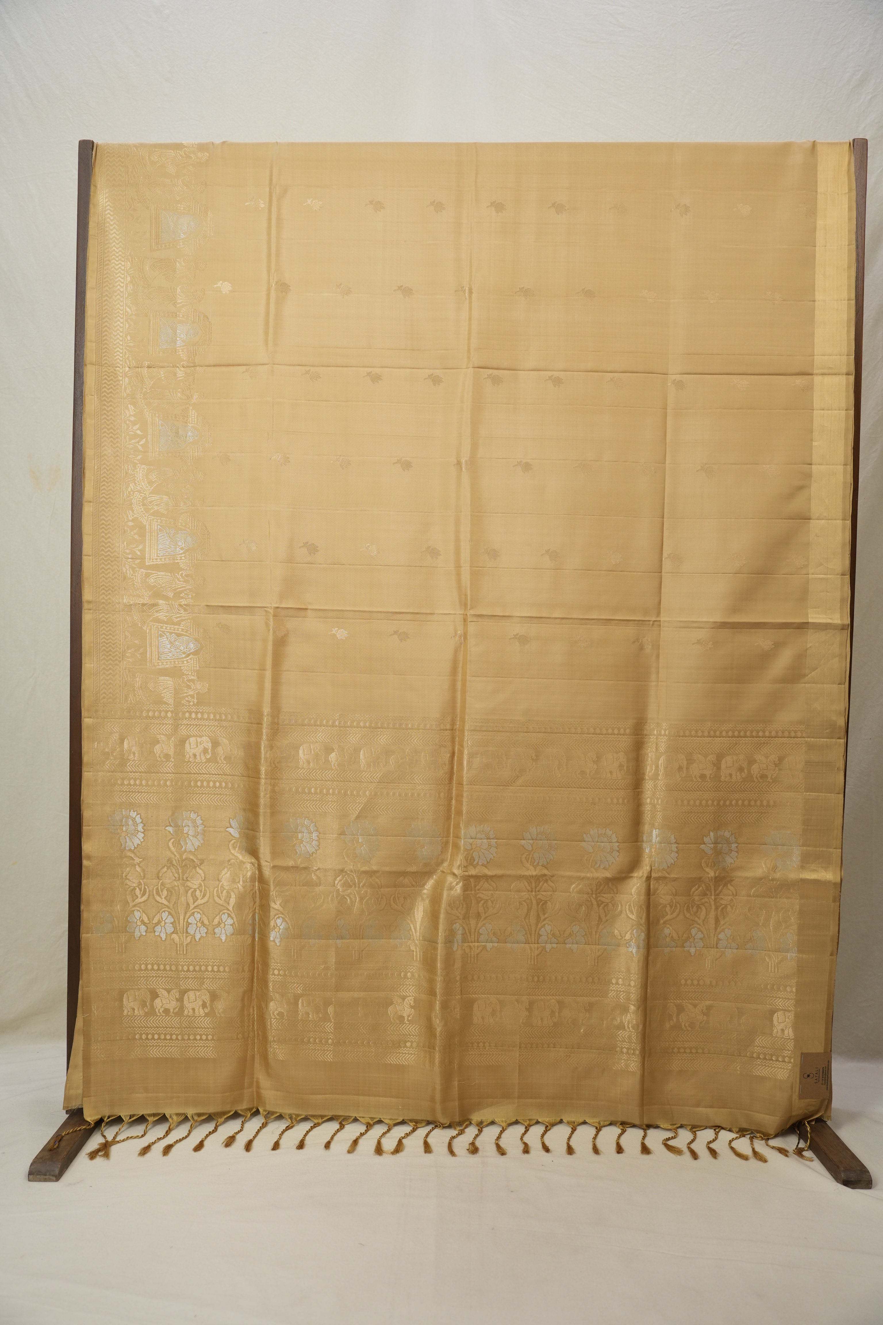 Beige Soft Silk Saree - SRBSSS387
