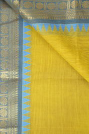 Lemon Yellow Kanchi Cotton Saree - SRLYKCS1064