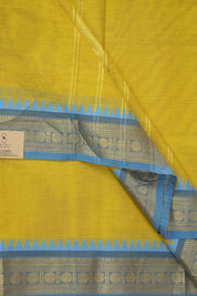 Lemon Yellow Kanchi Cotton Saree - SRLYKCS1064