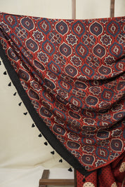 Maroon Modal Silk Saree - SRMMSS640