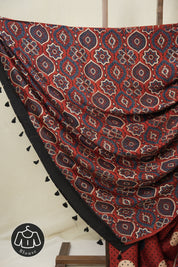 Maroon Modal Silk Saree - SRMMSS640