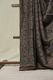 Blue Black HBP Modal Silk Saree - SRBBMSS597