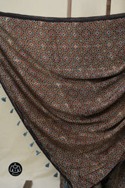 Blue Black HBP Modal Silk Saree - SRBBMSS597