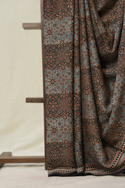 Black HBP Modal Silk Saree - SRBMSS599