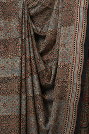Black HBP Modal Silk Saree - SRBMSS599