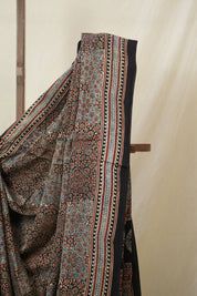 Black HBP Modal Silk Saree - SRBMSS599