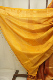 Rust Maheshwari Tissue Saree - SRRMTS772