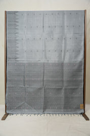 Grey Soft Silk Saree - SRGSSS281