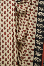 Beige HBP Cotton Saree - SRBCS3173