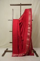 Red Silk Paithani Saree - SRRSPS780