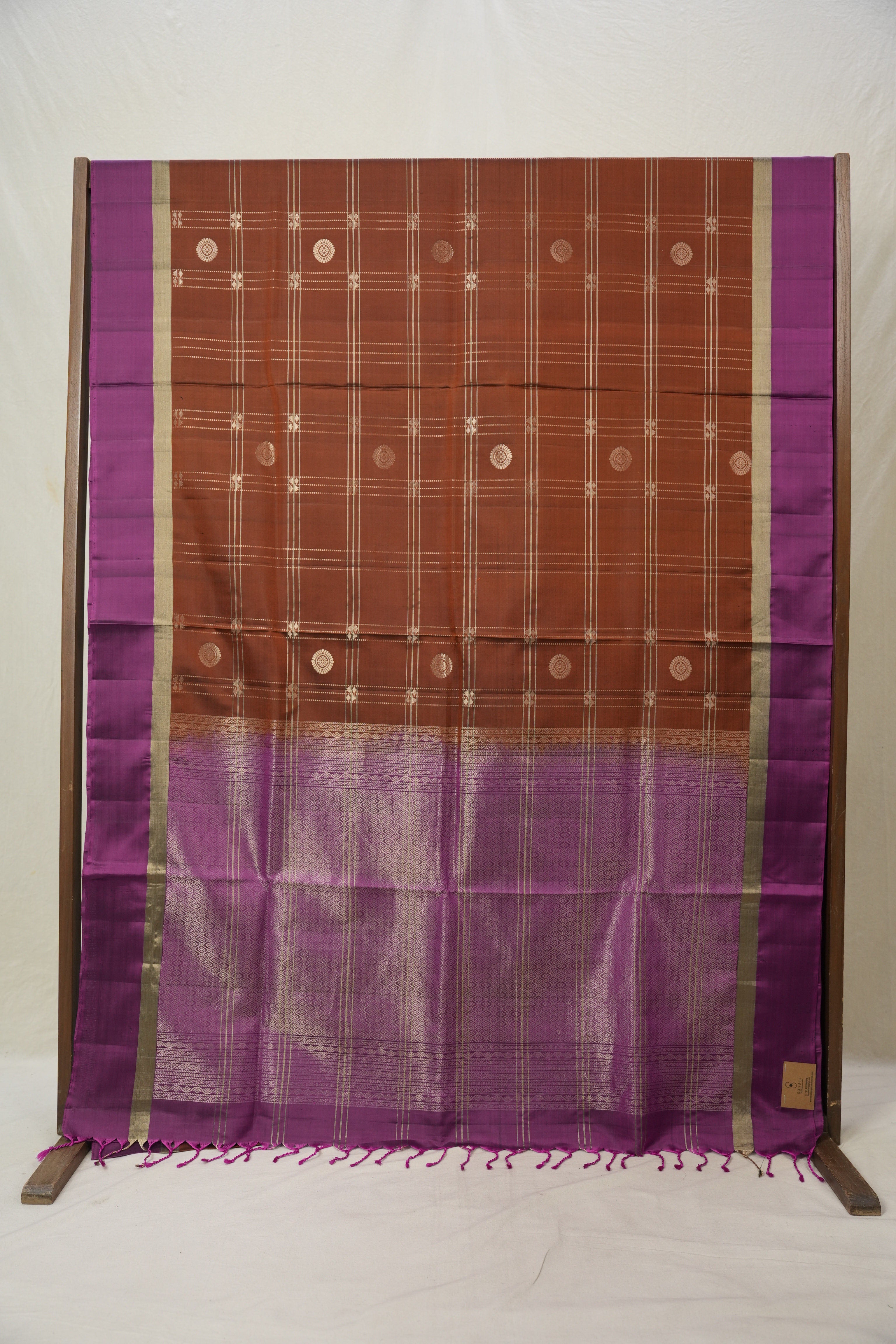 Brown Soft Silk Saree - SRBSSS368