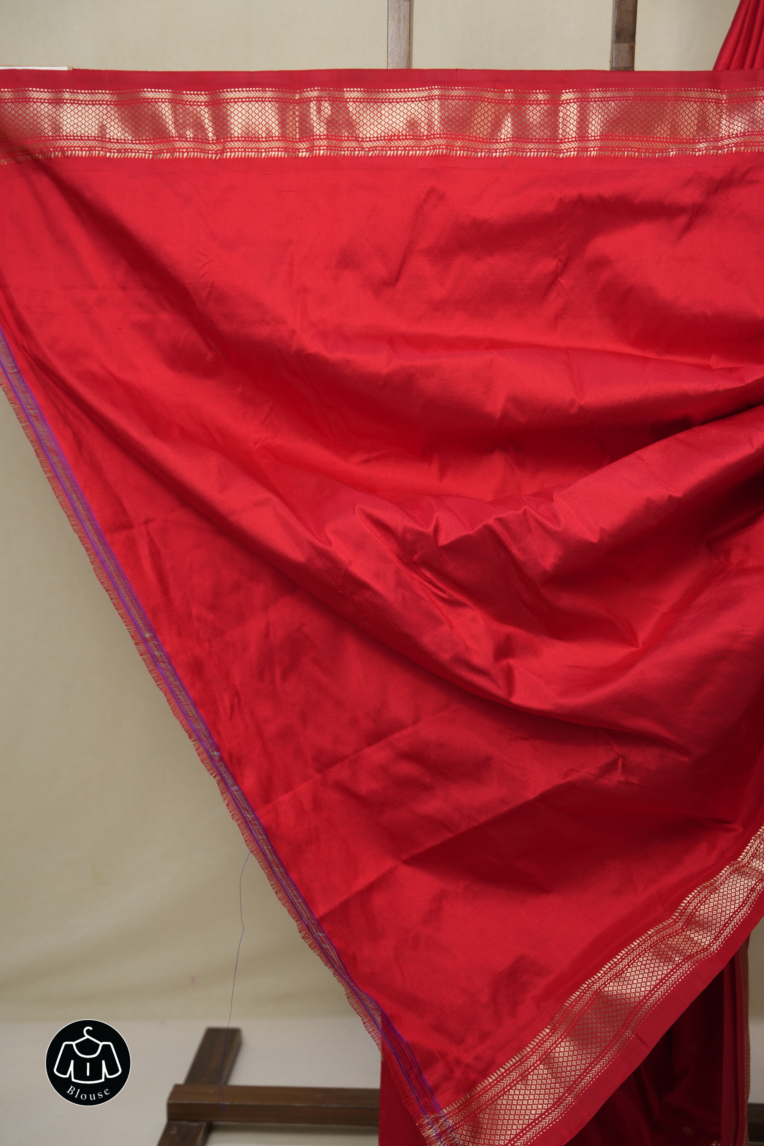 Red Silk Paithani Saree - SRRSPS780