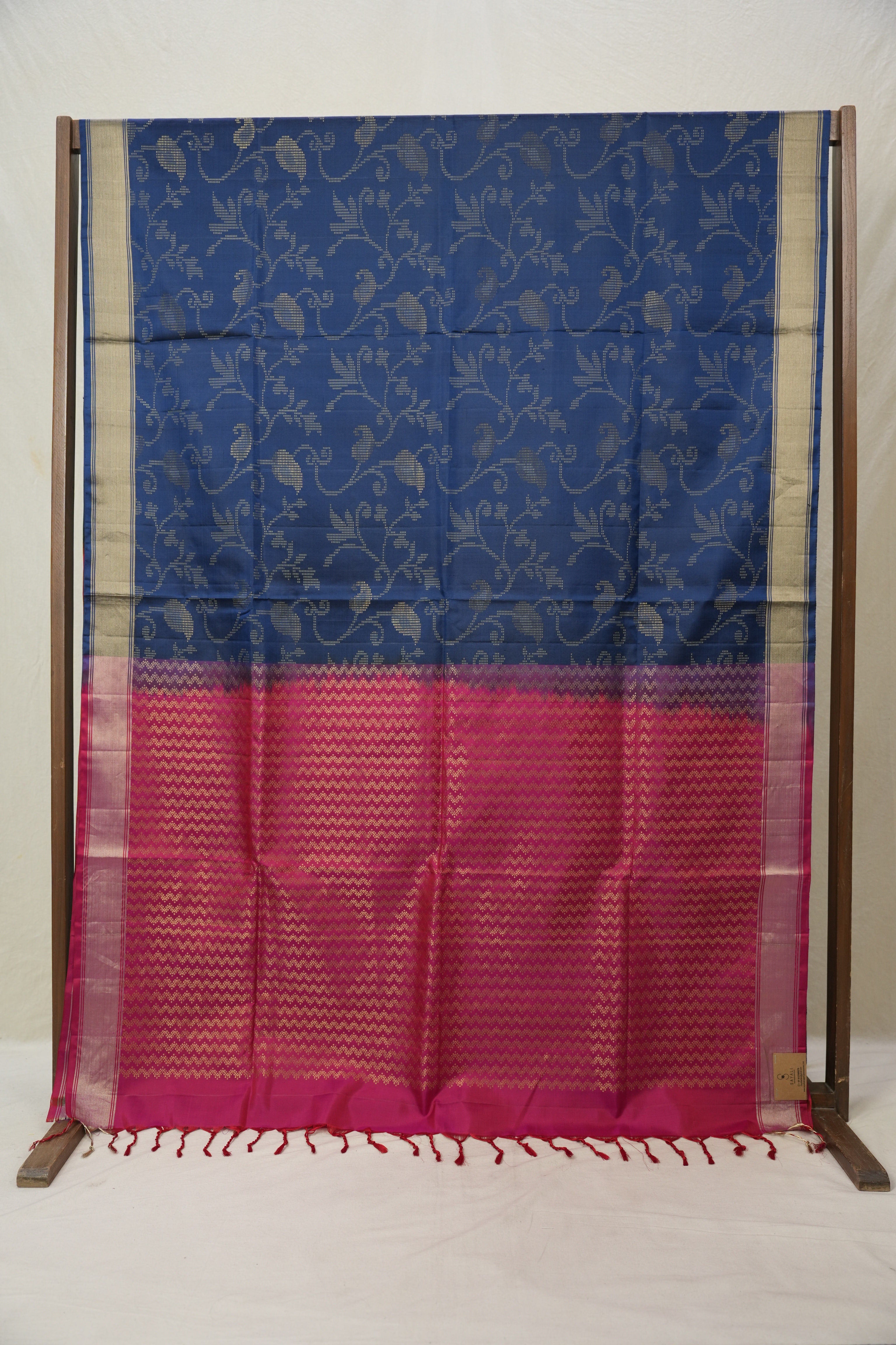 Midnight Blue Soft Silk Saree - SRMBSSS396
