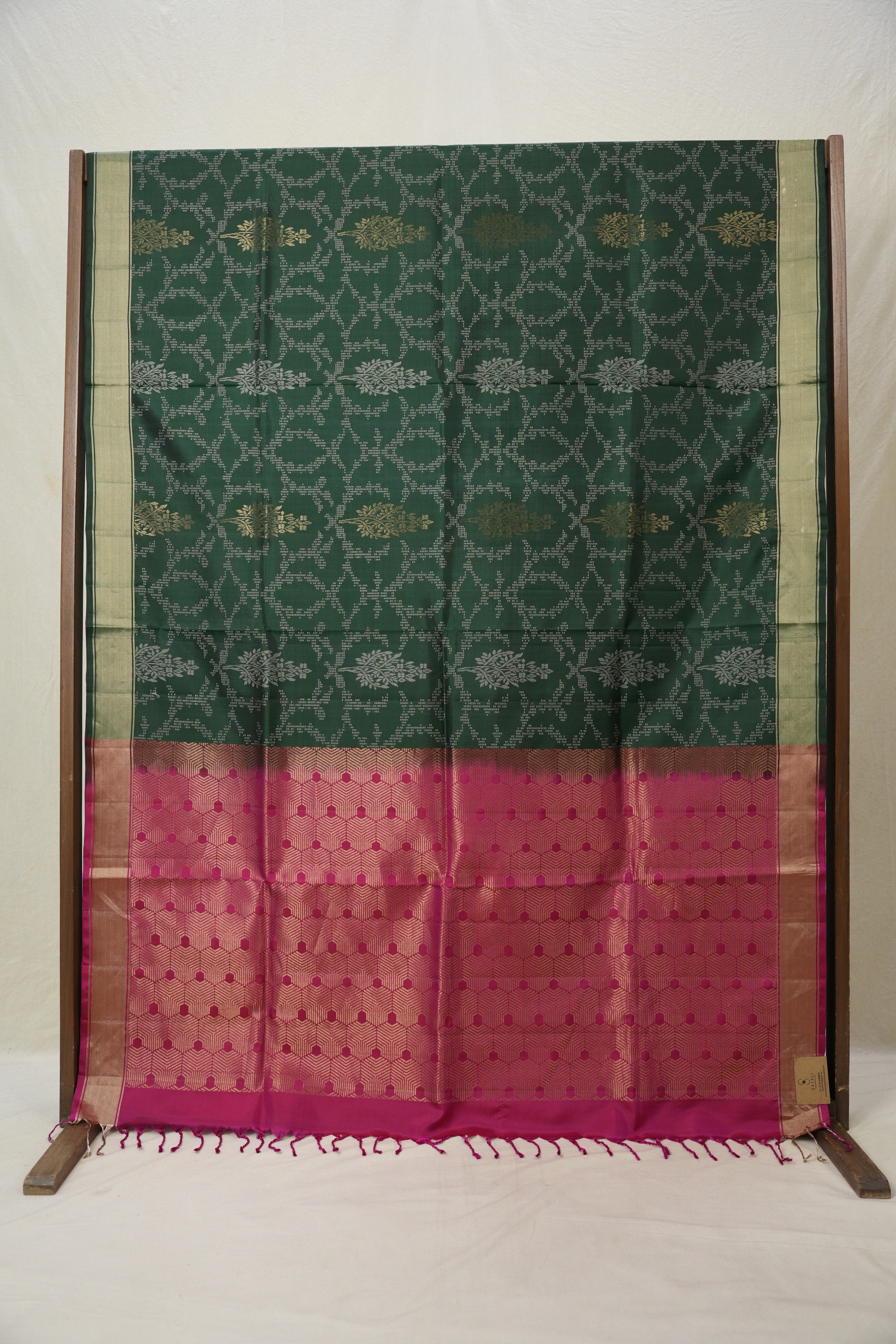 Green Soft Silk Saree - SRGSSS265