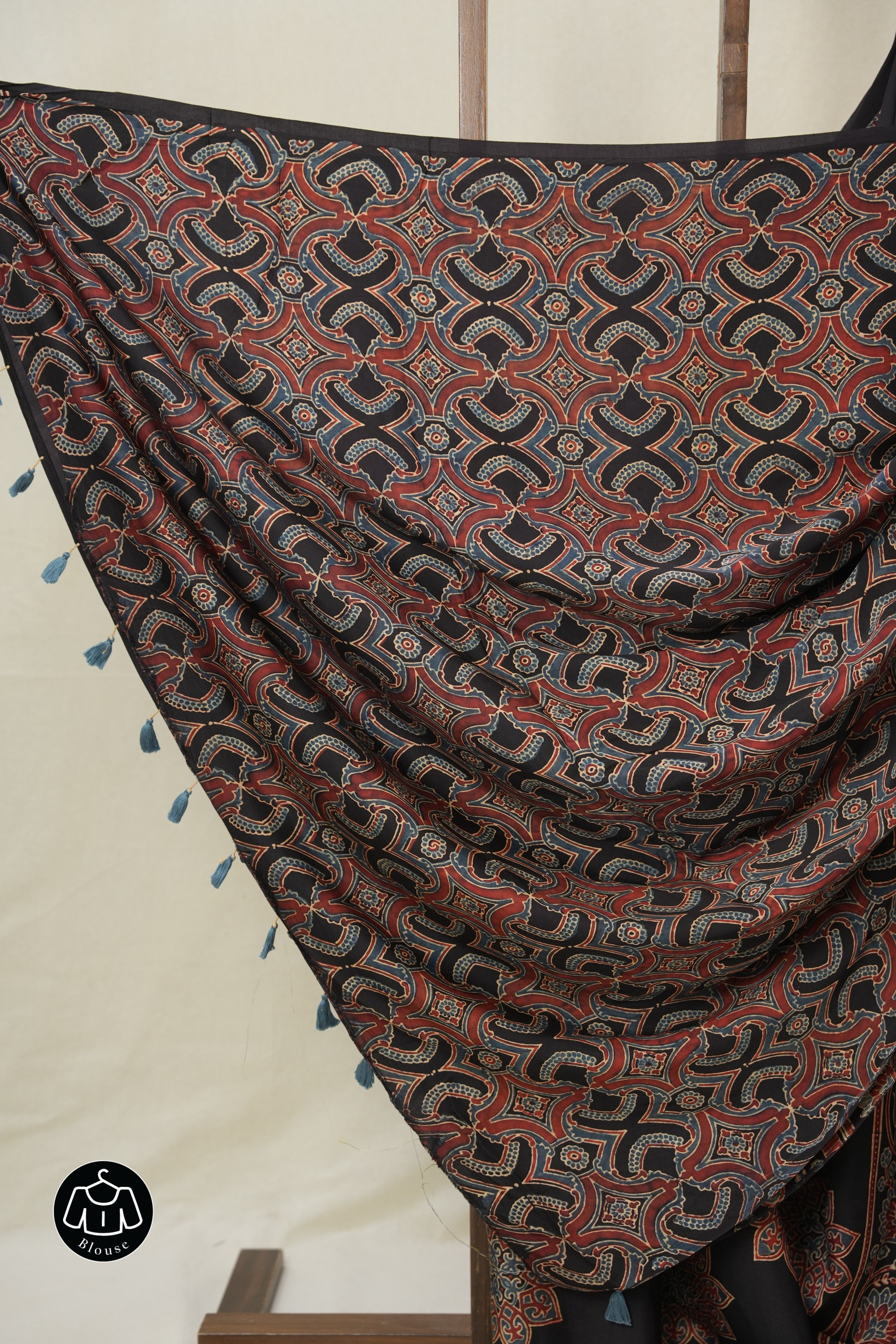Black HBP Modal Silk Saree - SRBMSS602