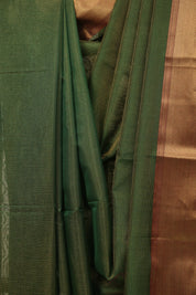 Green Maheshwari Tissue Saree - SRGMTS761