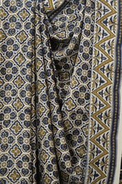 Cream HBP Modal Silk Saree - SRCMSS598