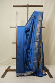 Blue Silk Paithani Saree - SRBSPS788
