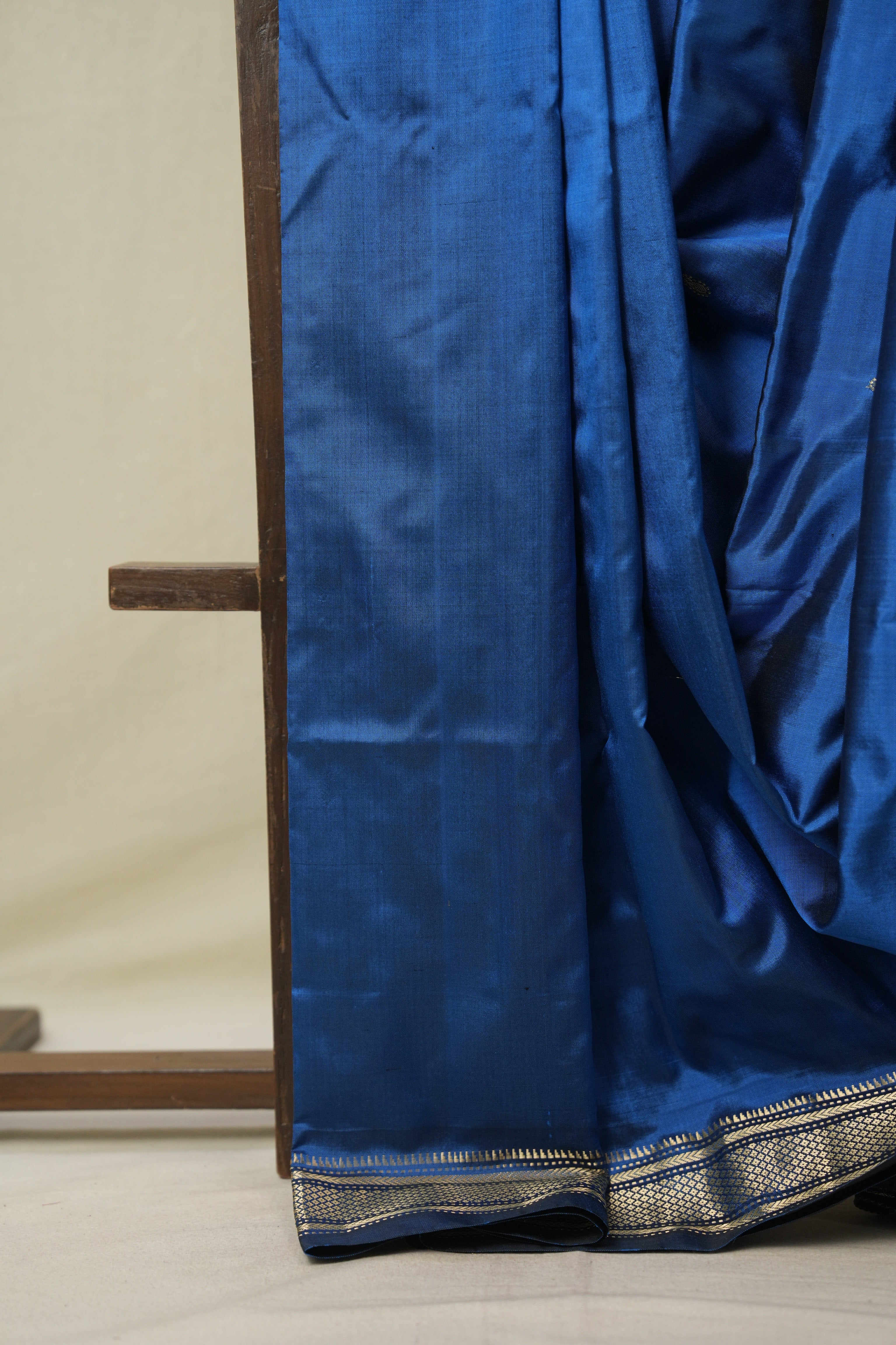 Blue Silk Paithani Saree - SRBSPS788