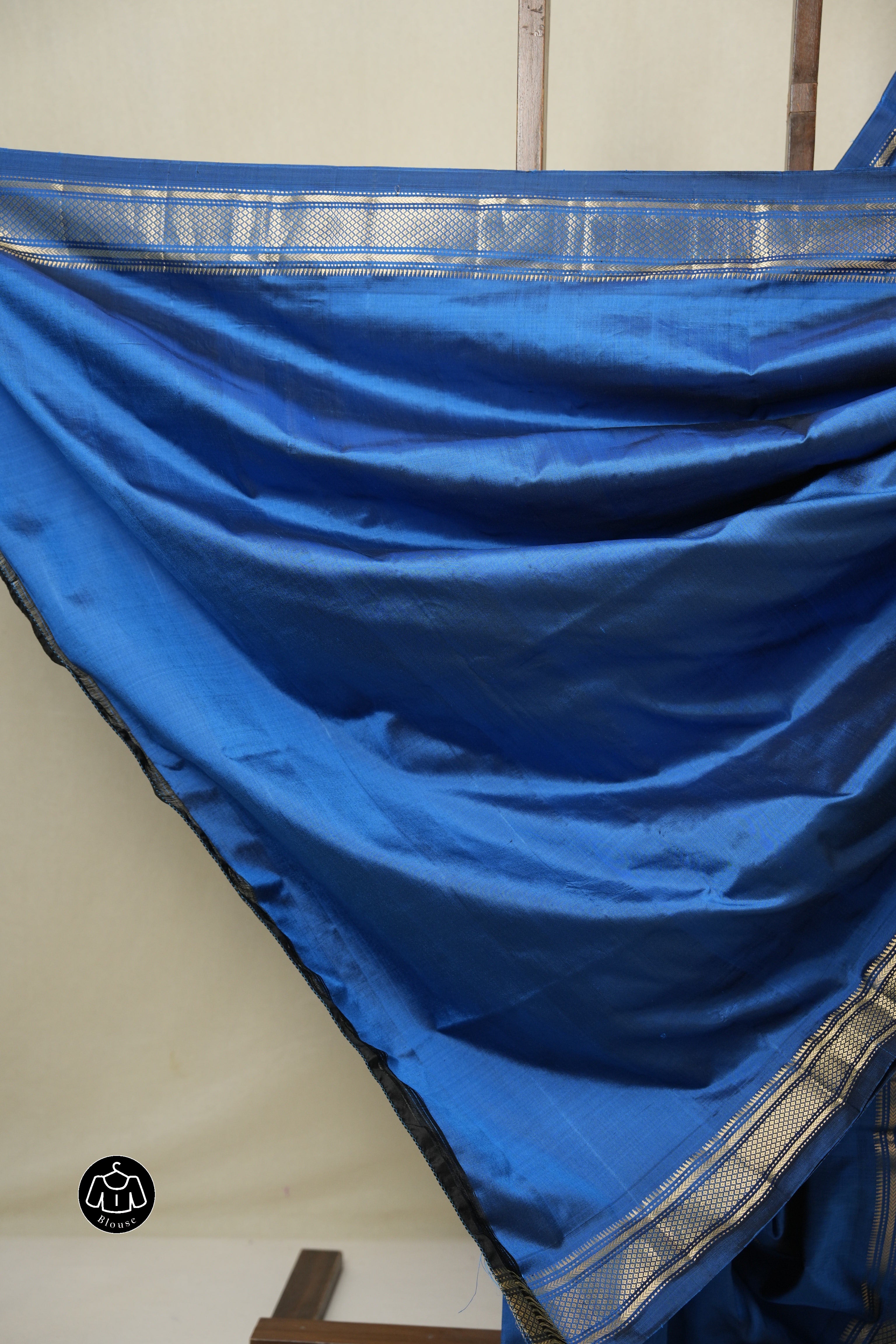 Blue Silk Paithani Saree - SRBSPS788