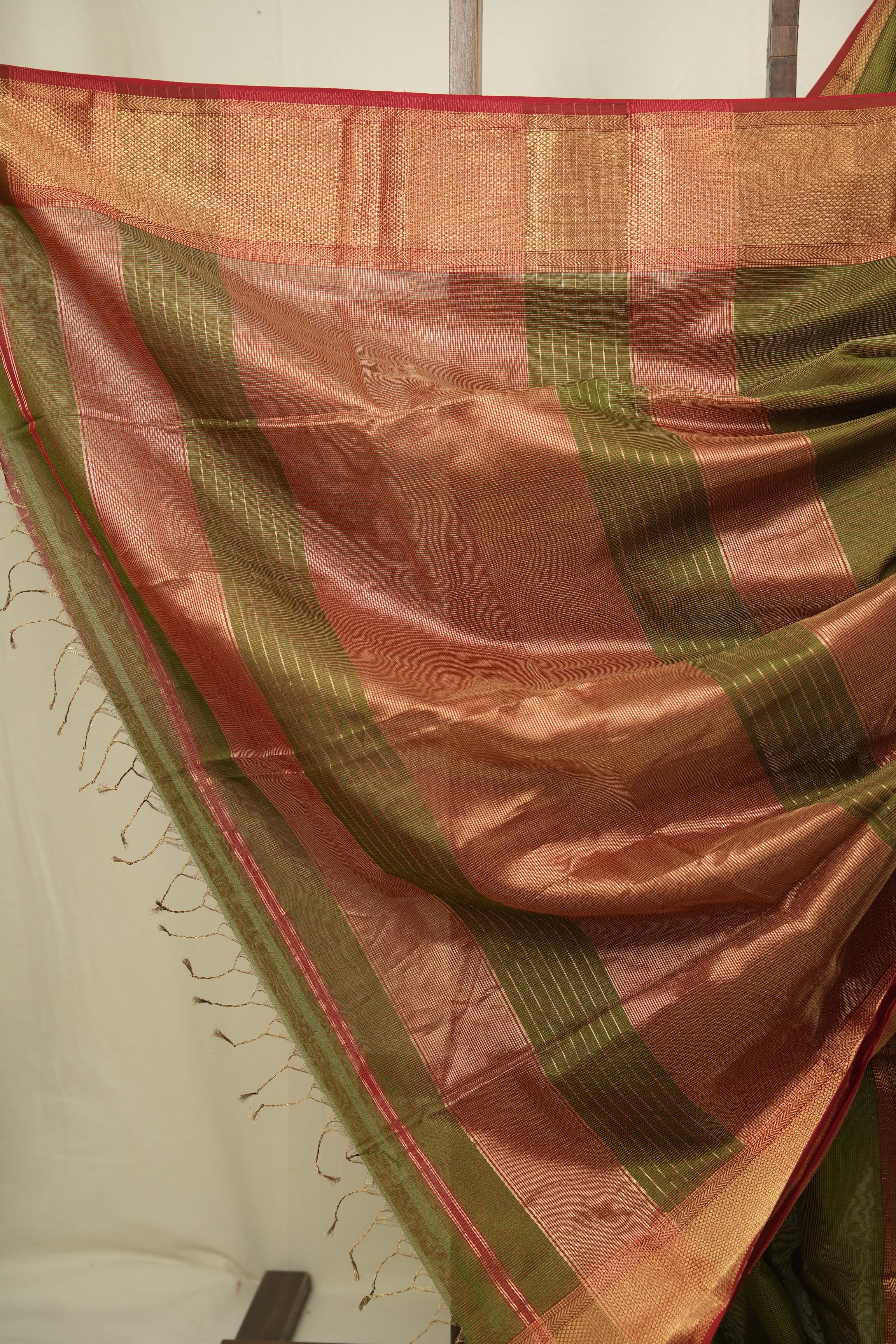 Mahendi Maheshwari Tissue Saree - SRMMTS760