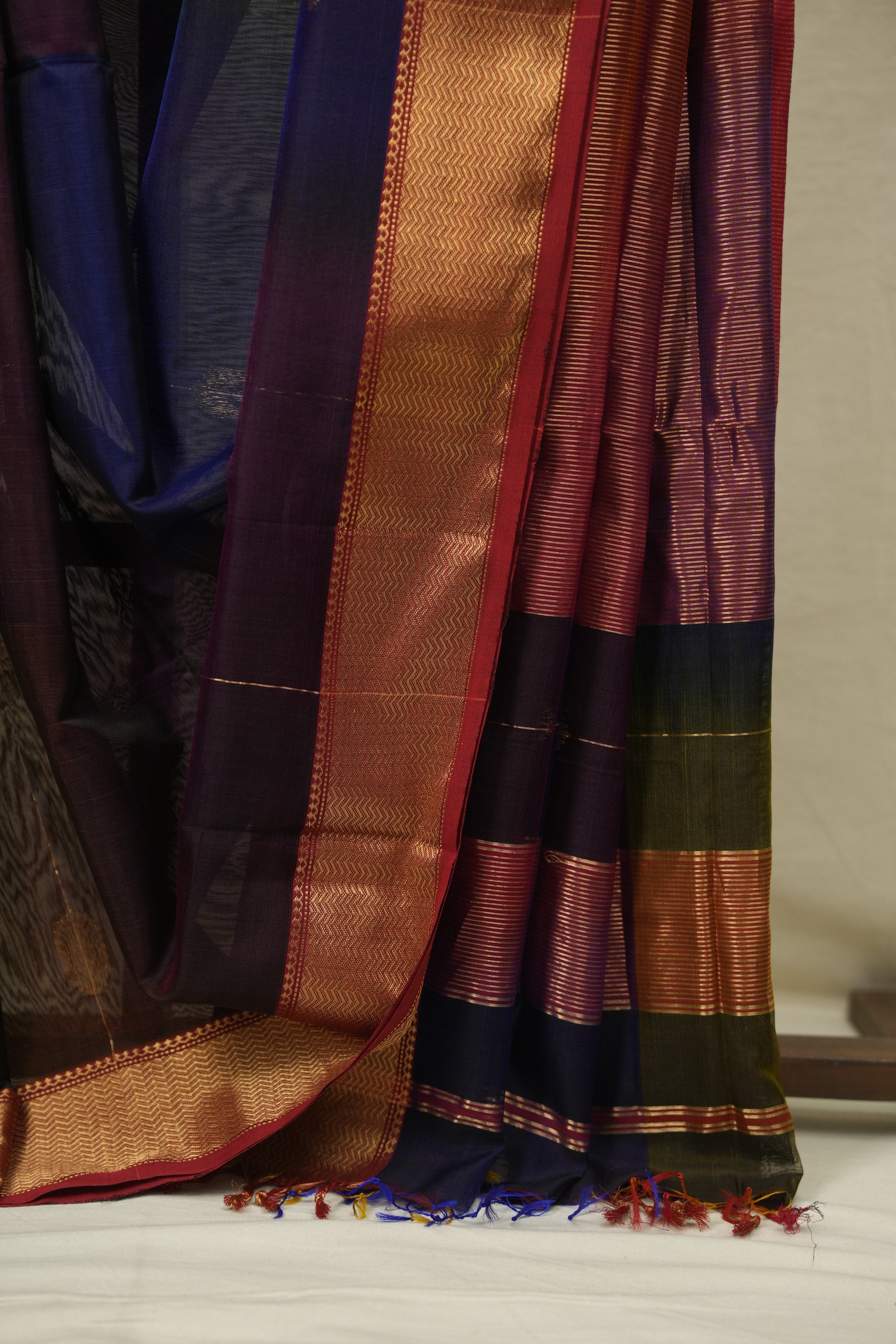 Multicolour Maheshwari Saree - SRMMS1280