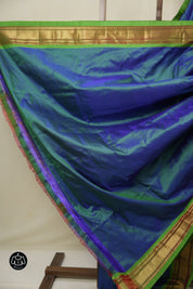 Peacock Blue Silk Paithani Saree - SRPBSPS786