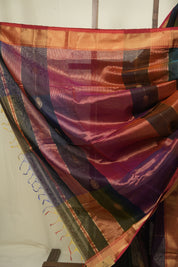 Multicolour Maheshwari Saree - SRMMS1280