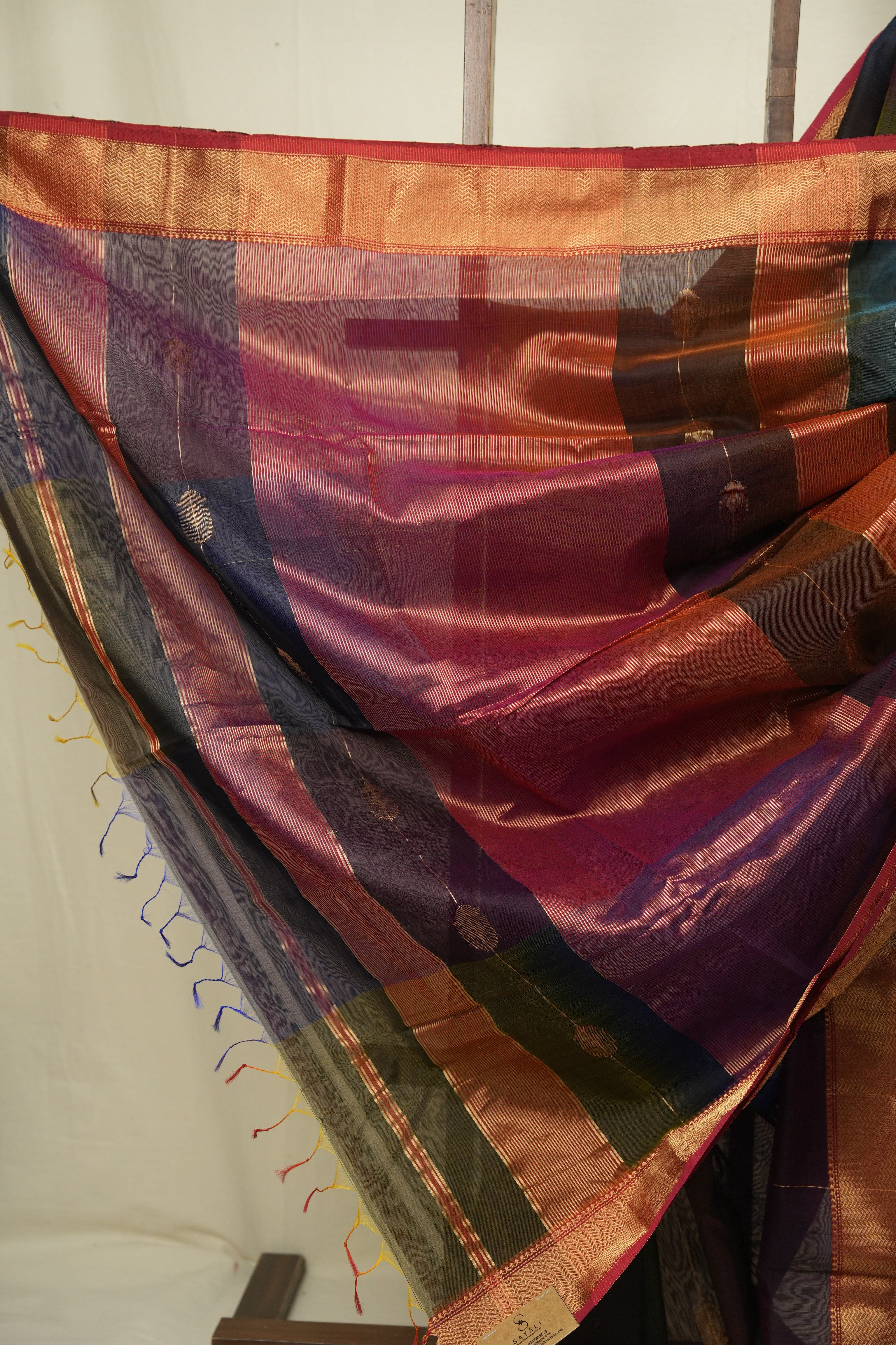 Multicolour Maheshwari Saree - SRMMS1280