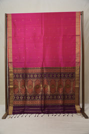 Rani Pink Soft Silk Saree - SRRPSSS417