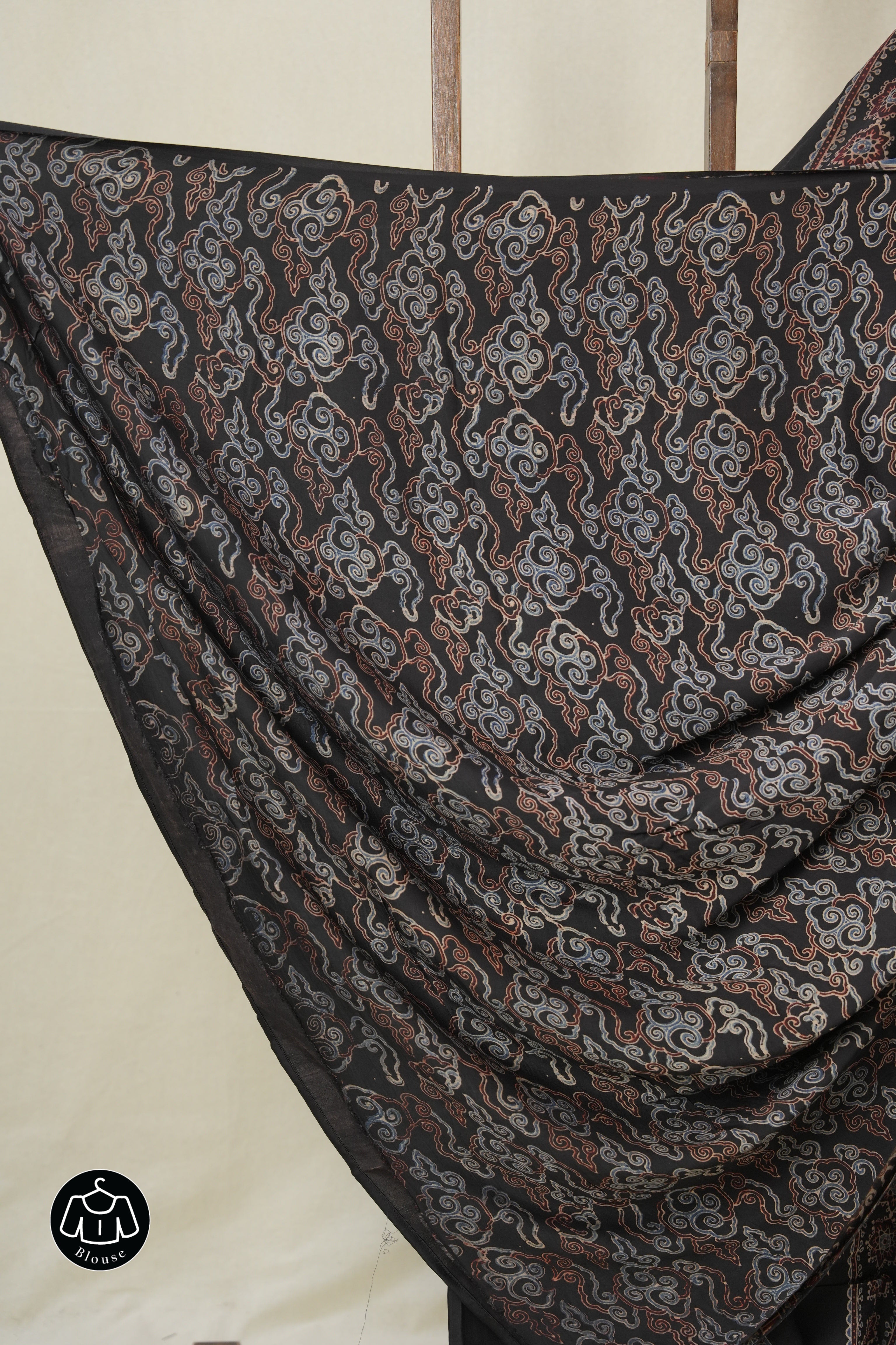 Black HBP Modal Silk Saree - SRBMSS613