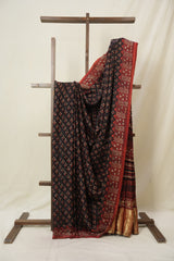 Black HBP Modal Silk Saree - SRBMSS646