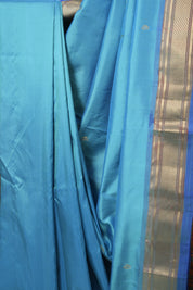 Blue Silk Paithani Saree - SRBSPS782