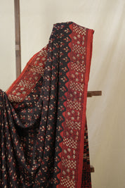 Black HBP Modal Silk Saree - SRBMSS646