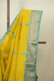 Lemon Yellow Maheshwari Saree - SRLYMS1276