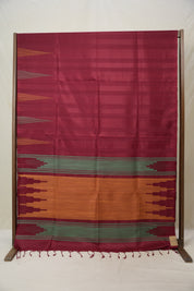 Maroon Soft Silk Saree - SRMSSS420