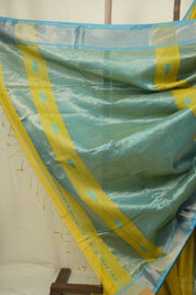 Lemon Yellow Maheshwari Saree - SRLYMS1276